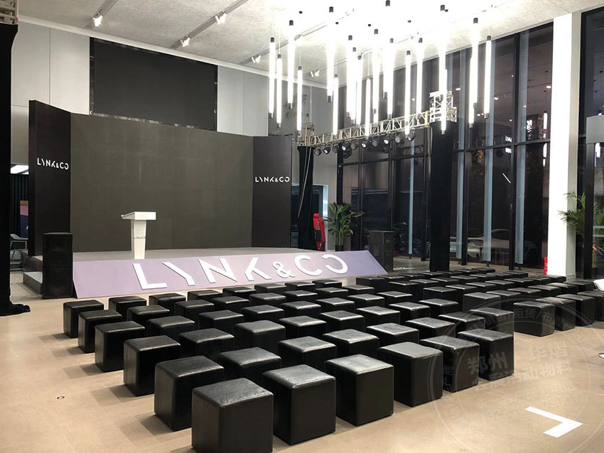 郑州合聚领克中心新潮澎湃即克启程由华熠物料租赁出租公司助力