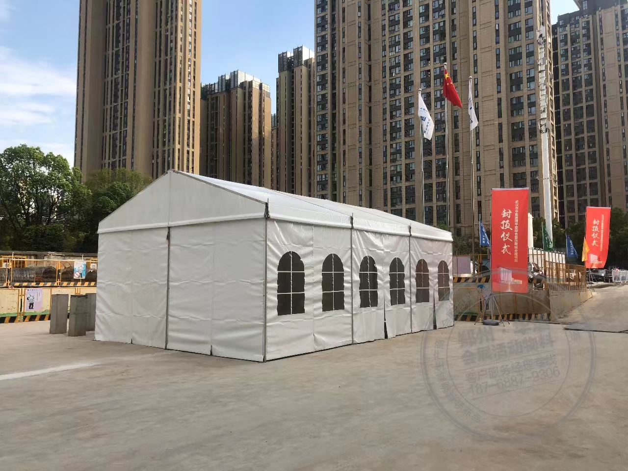 开封6米跨度白色篷房出租开封活动帐篷租赁