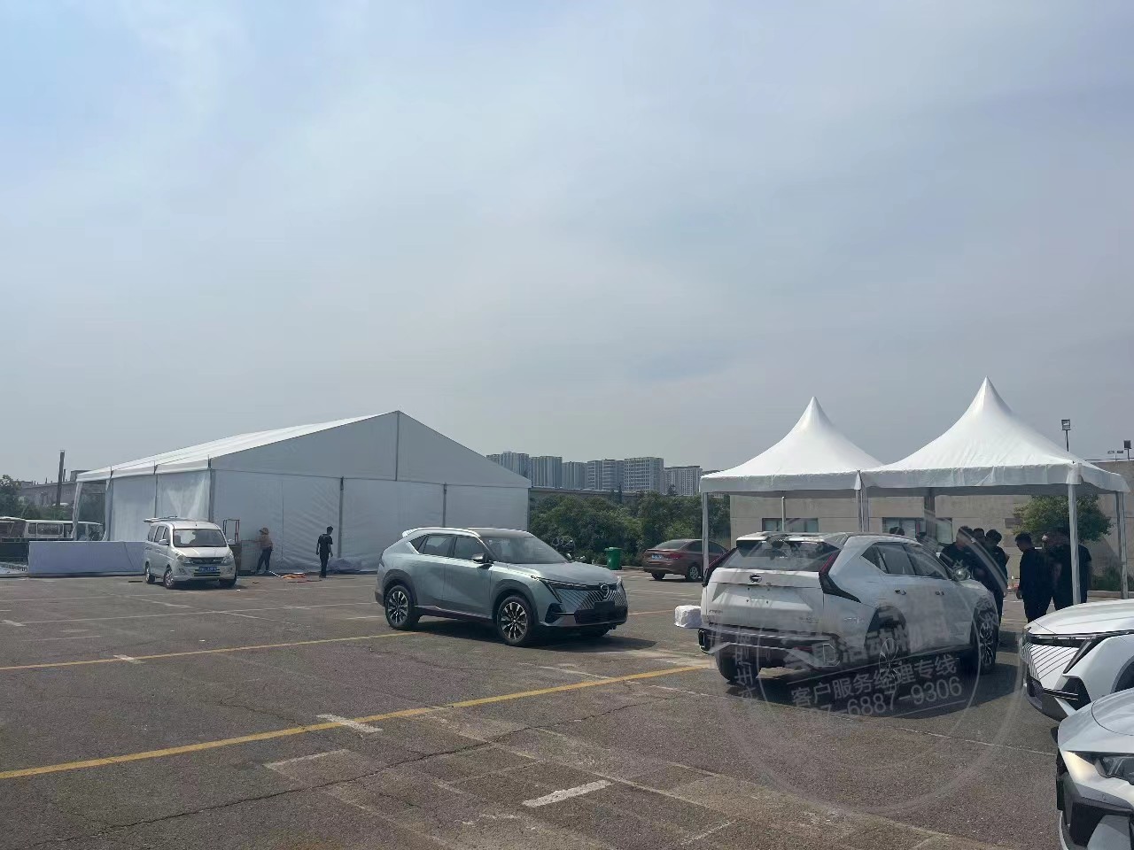 郑州经开区传祺试驾会玻璃篷房欧式尖顶活动现场河南试驾会篷房出租