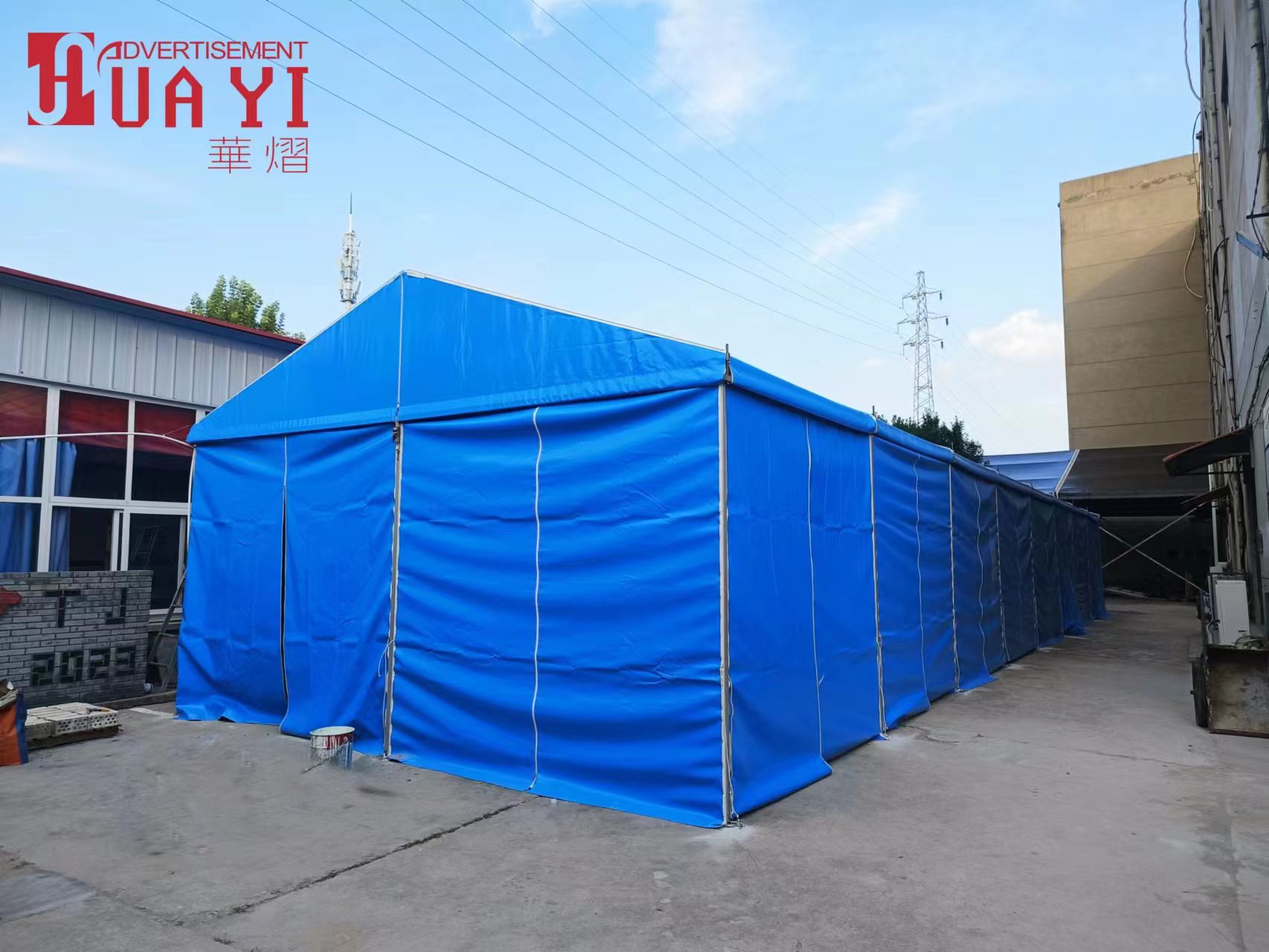 新乡蓝色篷房出租 原阳户外活动篷房租赁 许昌婚礼篷房出租搭建